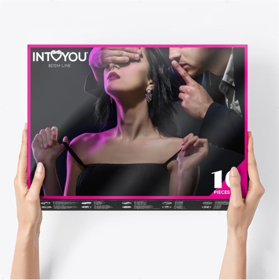 Intoyou Bdsm Line Набор для бондажа, 10 шт., фиолетовый