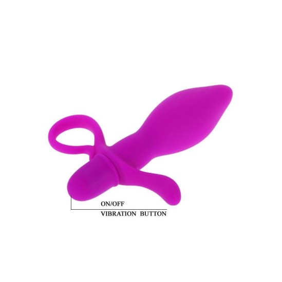 Prettylove Butt Plug with Vibration Taylor Purple