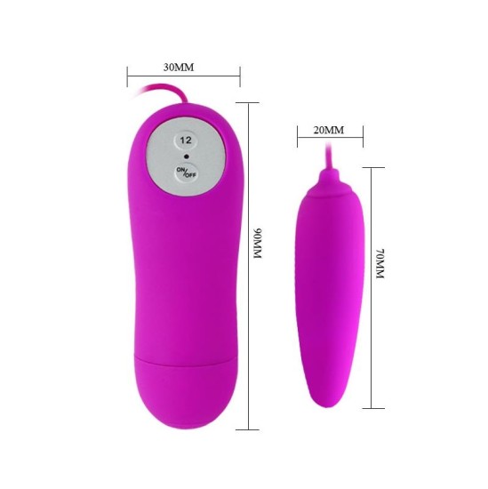 Prettylove Pretty Love Vibrating Egg Harriet Purple