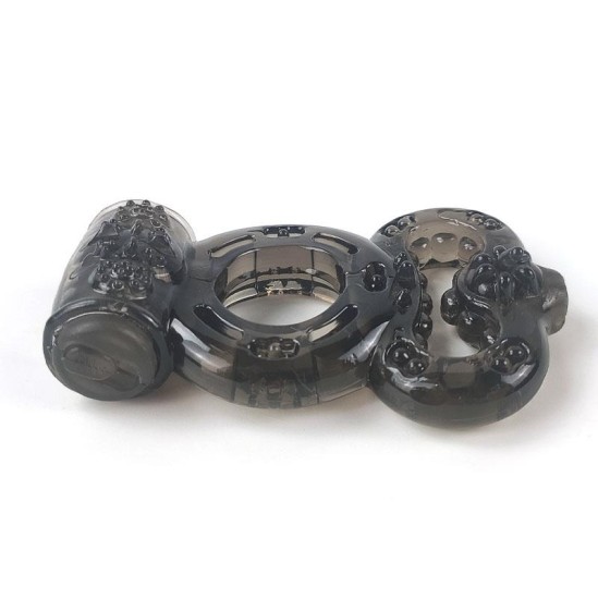 A-Gusto Penis Ring with Vibration Black