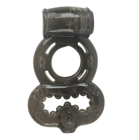 A-Gusto Penis Ring with Vibration Black