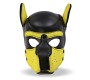 Intoyou Bdsm Line Hound Neoprene Dog Hound Removable Muzzle Black/Yellow One Size