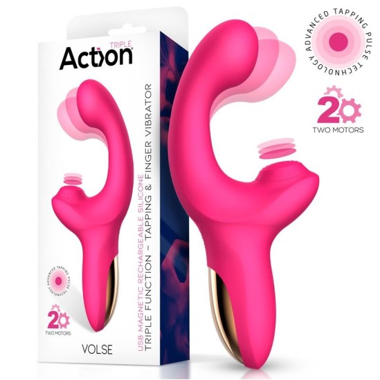 Action Volse Triple function Vibe with Finger and Pulsation Tapping