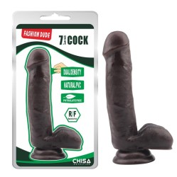 Chisa Dildo Dual Density Fashion Dude 17.8 x 4 cm Brown