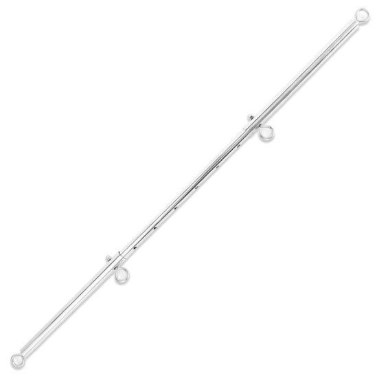 Latetobed Bdsm Line Expandable Spreader Silver Bar