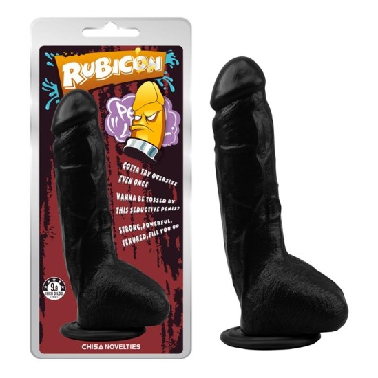 Chisa Dildo Brunetes triks 23 x 4,3 cm Melns