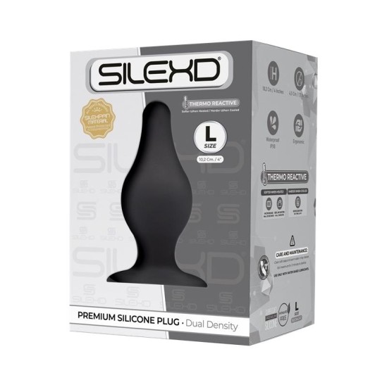 Silexd Butt Plug Model 2 Izmērs L Melns