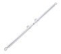 Latetobed Bdsm Line Expandable Spreader Silver Bar