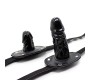 Latetobed Bdsm Line Bloķējošs Short 5 cm Penis Gag Ball Black