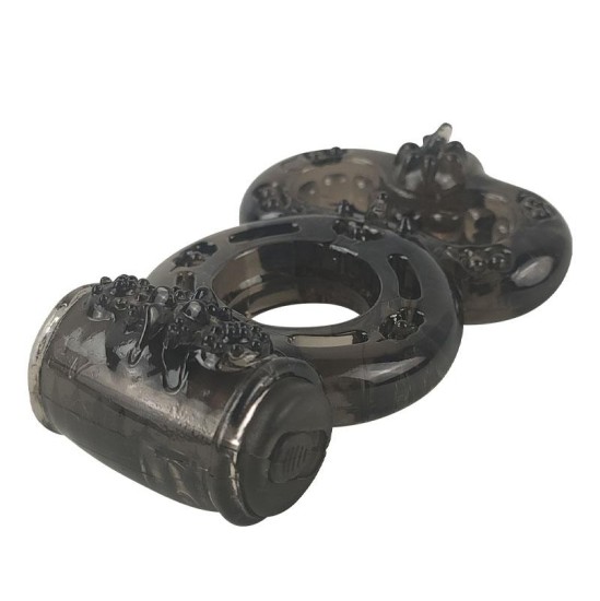 A-Gusto Penis Ring with Vibration Black