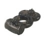 A-Gusto Penis Ring with Vibration Black