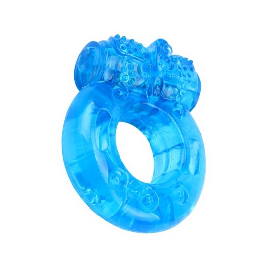 Chisa Vibrating Cock Ring 1.8 cm Blue