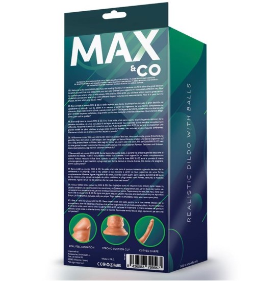 Max & Co Cage Realistic Dildo Flesh 8,65 - 22 cm