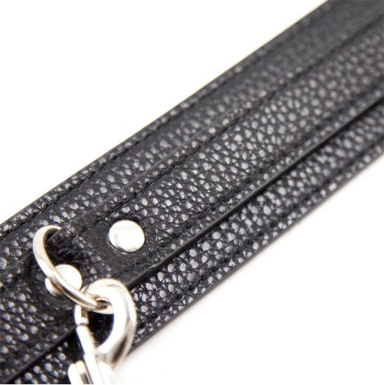 Latetobed Bdsm Line Snake Pattern Collar with Leash