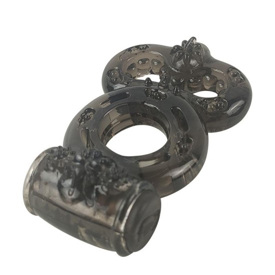 A-Gusto Penis Ring with Vibration Black