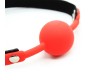 Latetobed Bdsm Line Silicone Ball Gag 4 cm Black/Red