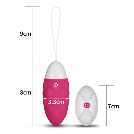 Lovetoy Vibrating Egg IJoy tālvadības pults USB rozā krāsā