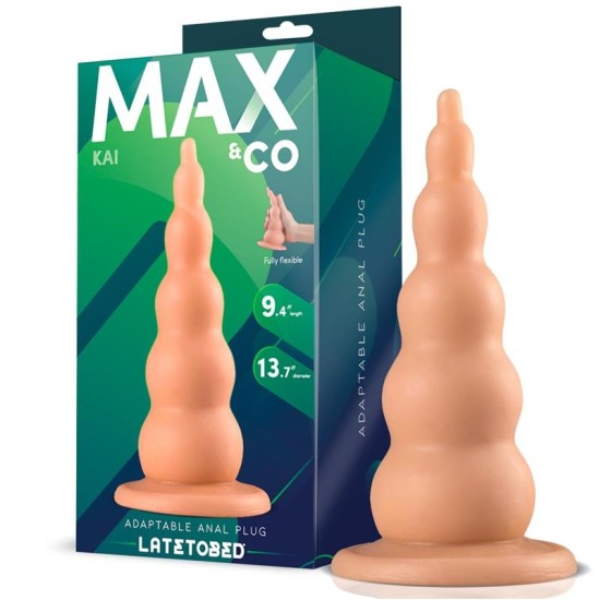 Max & Co Kai Adaptable Butt Plug Flesh 9,4 - 18.4 cm