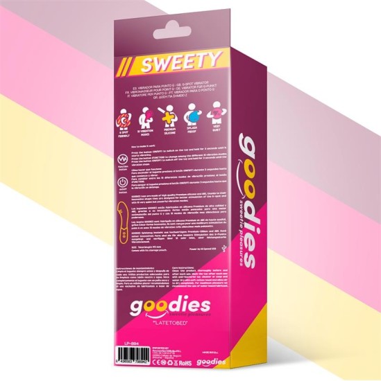 Goodies Sweety G-Spot Vibe USB silikoninė fuksija