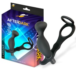 Afterdark Larimar vibrējošs anālais spraudnis ar dzimumlocekļa un sēklinieku gredzenu