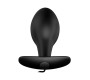 Prettylove Anal Plug Black Anchor with Remote Control