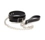 Latetobed Bdsm Line Snake Pattern Collar with Leash