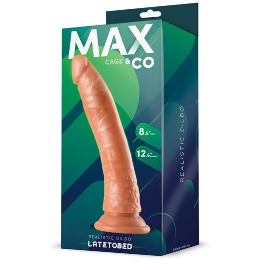 Max & Co Būris Realistic Dildo Flesh 8,65 - 22 cm