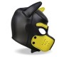 Intoyou Bdsm Line Hound Neoprene Dog Hound Removable Muzzle Black/Yellow One Size