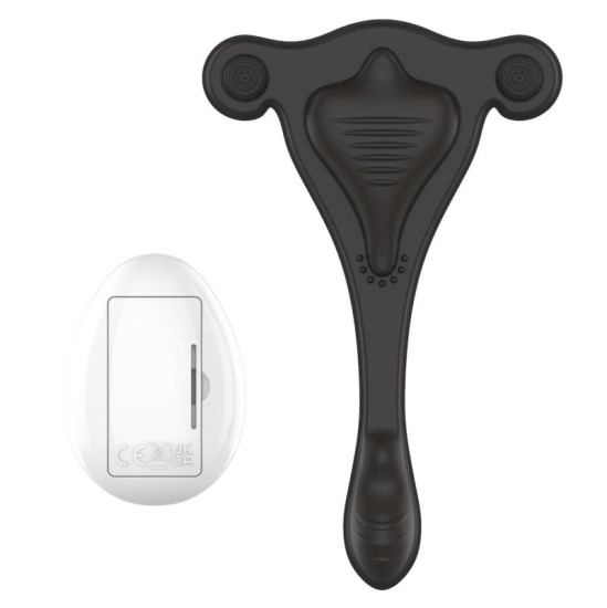 A-Gusto Panty Stimulator with Remote Control USB Black