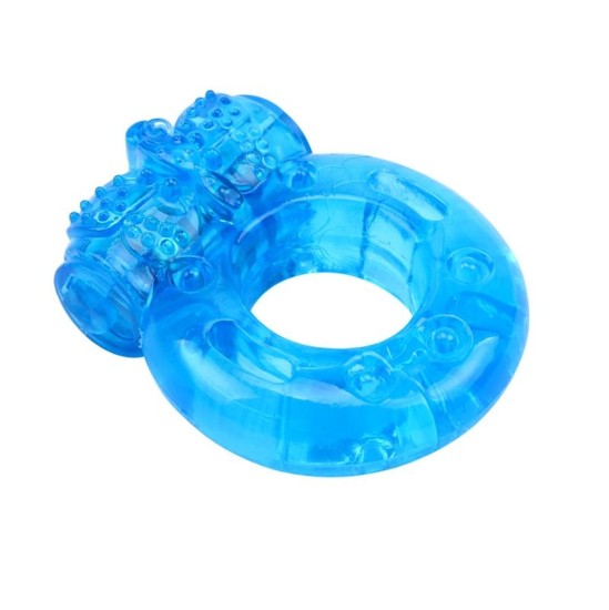 Chisa Vibrating Cock Ring 1.8 cm Blue