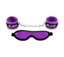 Bondage Play Rimba Handcuffs and Eyemask Purple