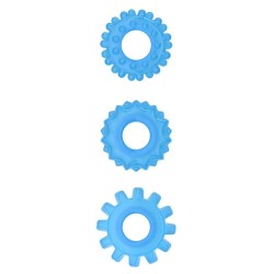 Lovetoy Lumino Play Set 3 кольца для пениса, синий свет