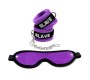 Bondage Play Rimba Handcuffs and Eyemask Purple