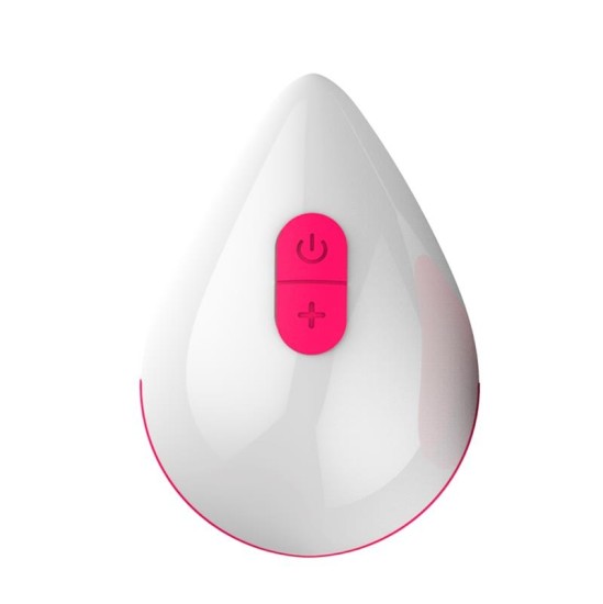 Drops Vibrating Egg Remote Control USB silikona rozā krāsā