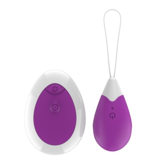 A-Gusto Vibrating Egg with Remote Control USB Purple