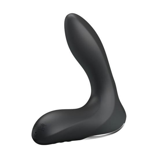 Prettylove Anal Stimulator Inflatable Leonard Silicone USB Black