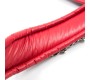 Latetobed Bdsm Line Apkakle ar metāla pavadu, polsterētu iekšpusi sarkanā/melnā krāsā