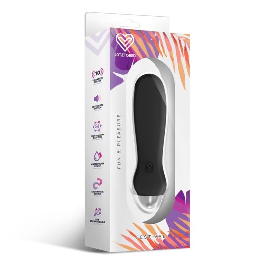 Festival Luxo Stimulator 10 Speeds Black