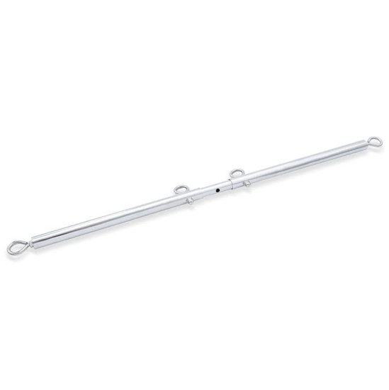 Latetobed Bdsm Line Expandable Spreader Silver Bar