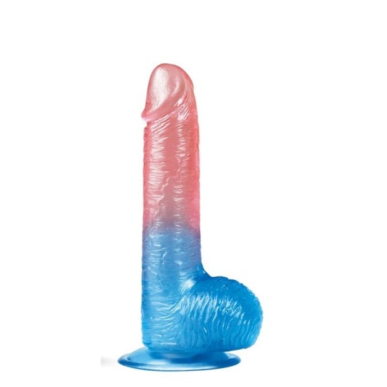 Lovetoy Dildo Dazzle Studs 7.5 rozā un zilā krāsā