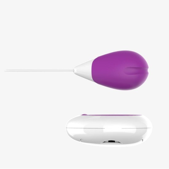 A-Gusto Vibrējoša ola ar tālvadības pulti USB Purple