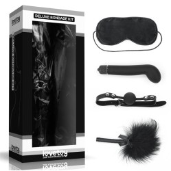 Lovetoy Bondage Kit Deluxe ar Vibrator Black