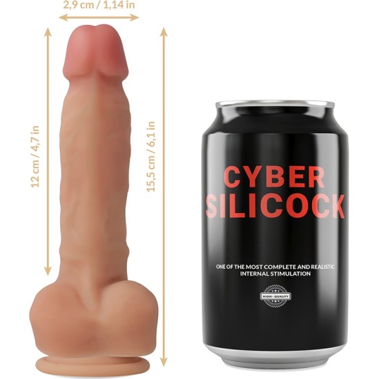 Cyber Silicock ANSEL ULTRA REALISTIC MĪKSTS ŠĶIDRUMS SILIKONS 15,5cm