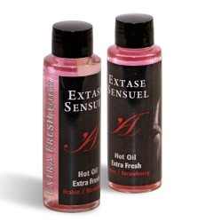 Extase Sensual EXTASE SENSUEL HOT OIL EXTRA FRESH STRAWBERRY 100ML