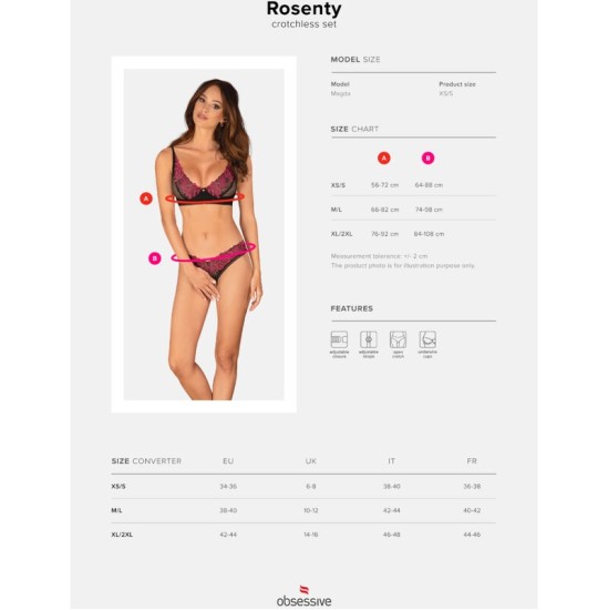 Obsessive Sets OBSESSIVE - ROSENTY TWO PIECES SET XS/S