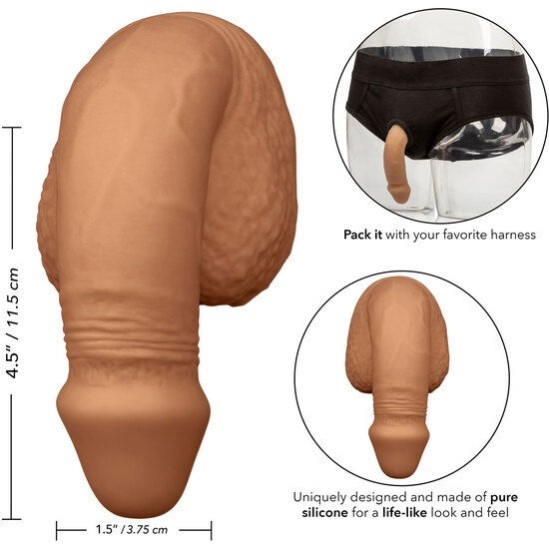 California Exotics CALEX SILICONE PACKING PENIS 12.75CM CARAMEL