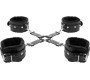 Darkness Bondage DARKNESS - LEATHER HANDCUFFS FOR FOOT AND HANDS BLACK