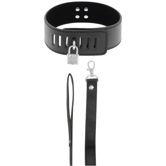 Darkness Bondage DARKNESS - BDSM COLLAR WITH BLACK LOCK