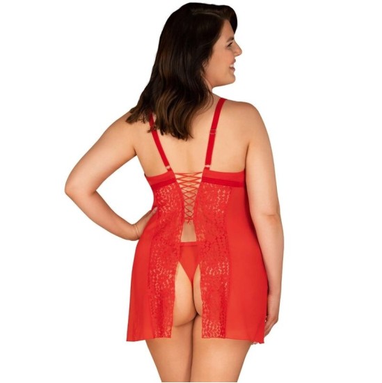 Obsessive Chemise OBSESSIVE – BLOSSMINA CHEMISE JA STRIHM 6XL/7XL