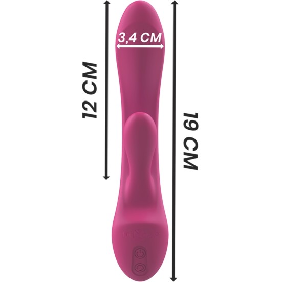 Intense Fun Vibrators ar klitora stimulātoru rozā